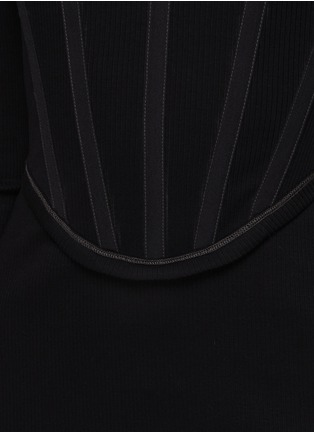  - DION LEE - 罗纹针织切割胸衣式连衣裙