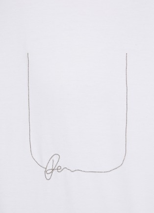  - PESERICO - Beaded Detail Elasticated Cuff T-Shirt