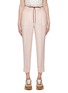 首图 - 点击放大 - PESERICO - Drawstring Waist Pressed-Crease Cuffed Linen Pants