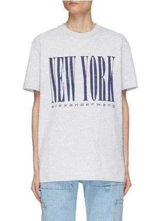 alexanderwang 立体 logo 短袖 t 恤