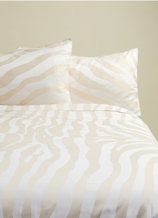  - FRETTE - DUNES 特大双人床印花纯棉四件套 － 卡其色及奶白色