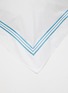细节 –点击放大 - FRETTE - TRIPLO 刺绣饰边纯棉枕套 — 蓝色