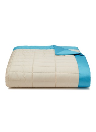 首图 –点击放大 - FRETTE - 特大双人床长方形绗缝床罩 — 米色及蓝色