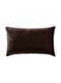 首图 –点击放大 - ONCE MILANO - Velvet and Linen Cushion — Brown/Brown