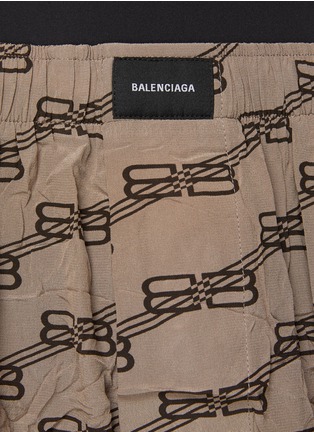  - BALENCIAGA - LOGO 交织图案真丝居家长裤