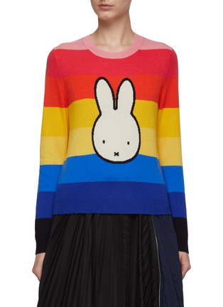 首图 - 点击放大 - CHINTI & PARKER - 米菲兔图案彩虹拼色羊毛混羊绒针织衫
