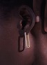 细节 - 点击放大 - JOHN HARDY - ‘Classic Chain’ Diamond 18K Gold Rectangular Hoop Earrings