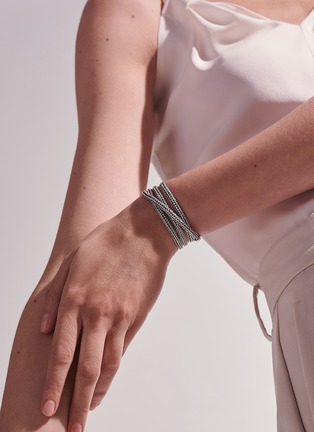 细节 - 点击放大 - JOHN HARDY - ‘KAMI CLASSIC CHAIN’ STERLING SILVER TRIPLE WRAP BRACELET