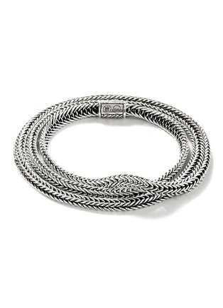 首图 - 点击放大 - JOHN HARDY - ‘KAMI CLASSIC CHAIN’ STERLING SILVER TRIPLE WRAP BRACELET