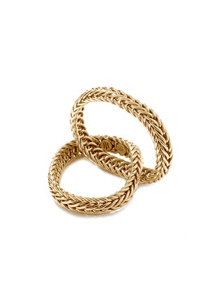 细节 - 点击放大 - JOHN HARDY - ‘Classic Chain’ Kami 14K Gold Crossed Chain Ring