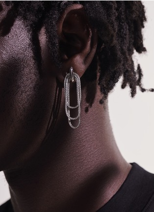 细节 - 点击放大 - JOHN HARDY - ‘Classic Chain’ Silver Multi Chain Hoop Earrings