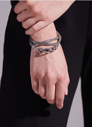 细节 - 点击放大 - JOHN HARDY - ‘ASLI CLASSIC CHAIN’ STERLING SILVER TRANSFORMABLE CHAIN BRACELET