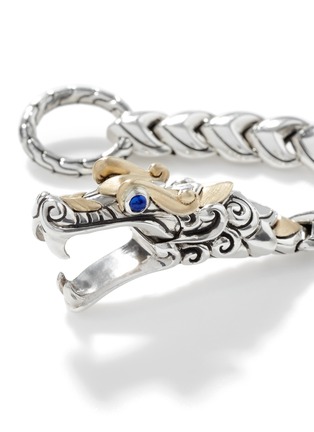 细节 - 点击放大 - JOHN HARDY - ‘Legends Naga’ Sapphire 18K Gold Silver Double Wrap Bracelet