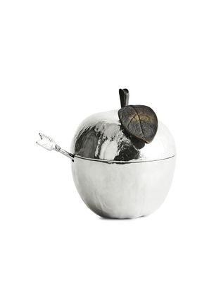 首图 –点击放大 - MICHAEL ARAM - 苹果造型金属调味罐 - 银色