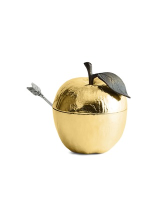 首图 –点击放大 - MICHAEL ARAM - 苹果造型金属调味罐 - 金色