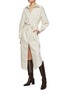 模特儿示范图 - 点击放大 - AERON - 系带纯棉衬衫裙