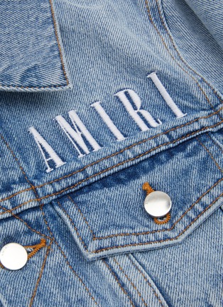 细节 - 点击放大 - AMIRI - 儿童款水洗牛仔夹克