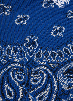 细节 - 点击放大 - AMIRI - 儿童款 BANDANA 印花段染连帽卫衣