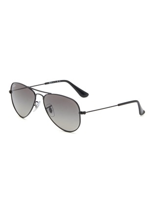 首图 - 点击放大 - RAY-BAN - ‘Junior Aviator’ Metal Frame Grey Lens Kids Aviator Sunglasses