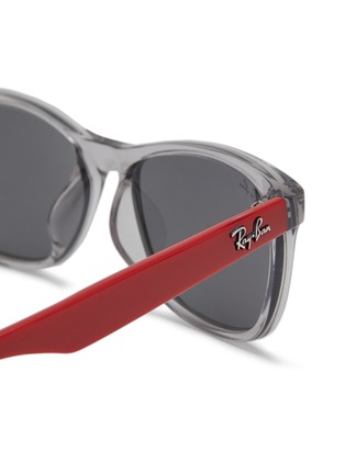 细节 - 点击放大 - RAY-BAN - ‘Junior New Wayfarer’ Acetate Frame Grey Lens Kids Square Sunglasses