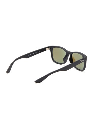 模特儿示范图 - 点击放大 - RAY-BAN - ‘Junior New Wayfarer’ Acetate Frame Blue Lens Kids Square Sunglasses