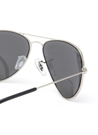 细节 - 点击放大 - RAY-BAN - ‘Junior Aviator’ Metal Frame Grey Lens Kids Aviator Sunglasses