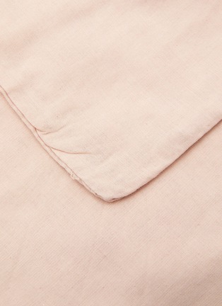 细节 –点击放大 - SOCIETY LIMONTA - MIRO 特大双人床纯棉床笠 — 粉色