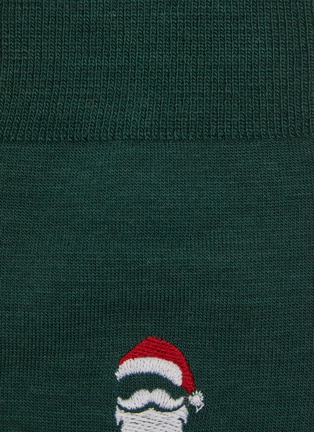 细节 - 点击放大 - FALKE - 圣诞老人刺绣混羊毛短袜