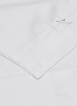 细节 –点击放大 - RIVOLTA CARMIGNANI - WALDORF 提花纯棉被套 — 特大号白色