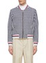 首图 - 点击放大 - THOM BROWNE - 罗纹收边格纹棒球夹克