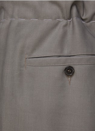  - MAISON MARGIELA - 系带直筒羊毛休闲裤