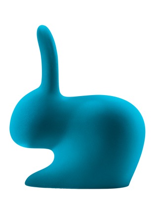首图 –点击放大 - QEEBOO - RABBIT 兔子造型绒面座椅 — 青绿色