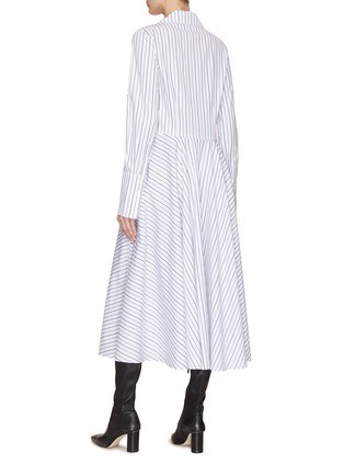 背面 - 点击放大 - CO - 条纹纯棉衬衫式连衣裙