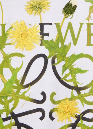  - LOEWE - LOGO 花卉刺绣纯棉短袖 T 恤