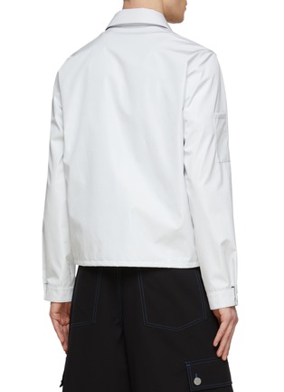 背面 - 点击放大 - PRADA - LOGO 口袋饰衬衫式夹克