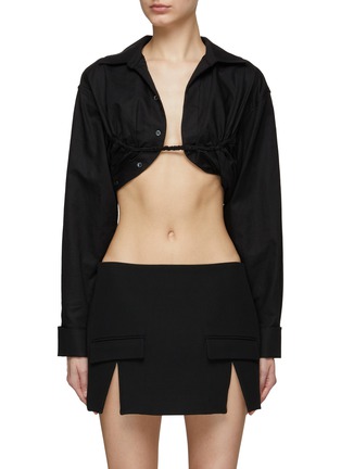 首图 - 点击放大 - JACQUEMUS - 短款系带设计纯棉衬衫