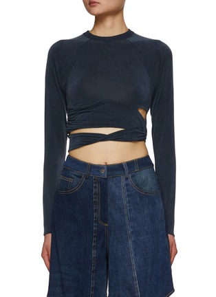 首图 - 点击放大 - JACQUEMUS - CUPRO 绑带长袖上衣