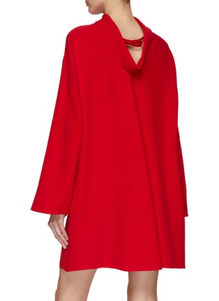 背面 - 点击放大 - VALENTINO GARAVANI - Bell Sleeve Silk Cady Mini Dress