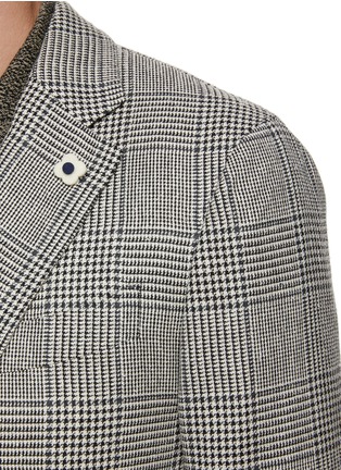  - LARDINI - 平驳领格纹西服外套