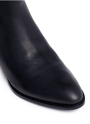 细节 - 点击放大 - ALEXANDERWANG - ANOUCK缺口鞋跟真皮短靴