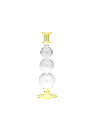 首图 –点击放大 - ANNA + NINA - Bubble Glass Candle Holder — Yellow
