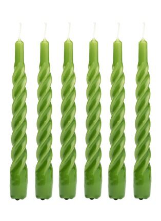 首图 –点击放大 - ANNA + NINA - Twisted Candle 6-Piece Set — Moss Green