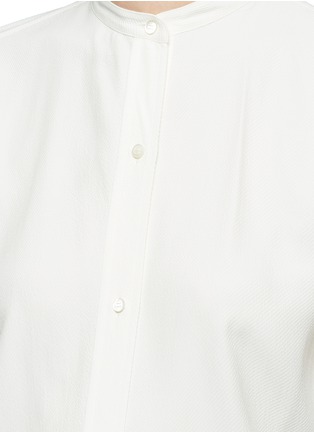 细节 - 点击放大 - HELMUT LANG - 扭结造型斜纹绉绸衬衫