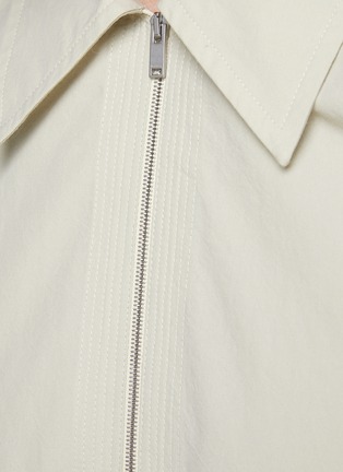  - JIL SANDER - 领口拉链几何感纯棉衬衫