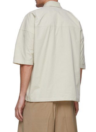 背面 - 点击放大 - JIL SANDER - 领口拉链几何感纯棉衬衫