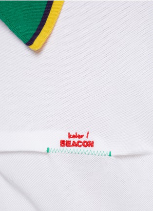  - KOLOR BEACON - 不对称拼色衣领纯棉 POLO 衫