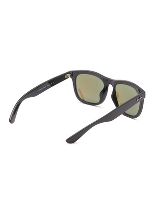 模特儿示范图 - 点击放大 - RAY-BAN - Reflective Lens Acetate Square Sunglasses