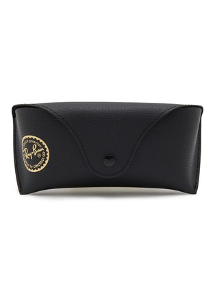 细节 - 点击放大 - RAY-BAN - ACETATE FRAME WAYFARER-ESQUE INJECTED DARK GREEN POLARIZED LENS SUNGLASSES