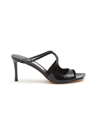 首图 - 点击放大 - JIMMY CHOO - 75 ANISE 镂空鞋面方头高跟漆皮穆勒鞋