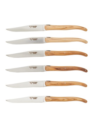 首图 –点击放大 - LAGUIOLE EN AUBRAC - Olivewood Handle Stainless Steel Steak Knives — Set of 6